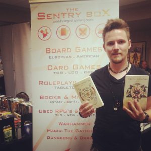 Konn Lavery at the Sentry Box Booth with Mental Damnation