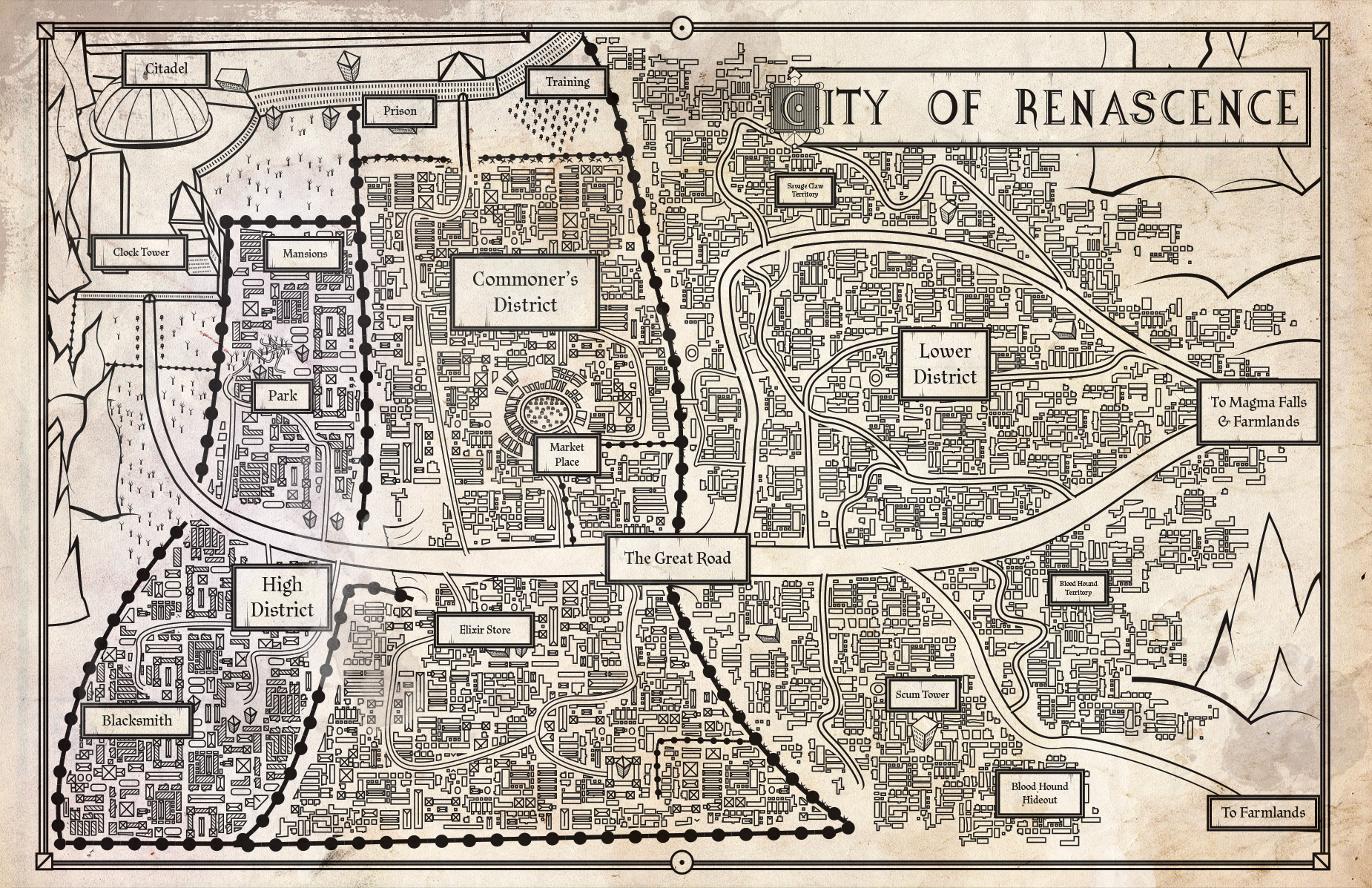 City of Renascence Map