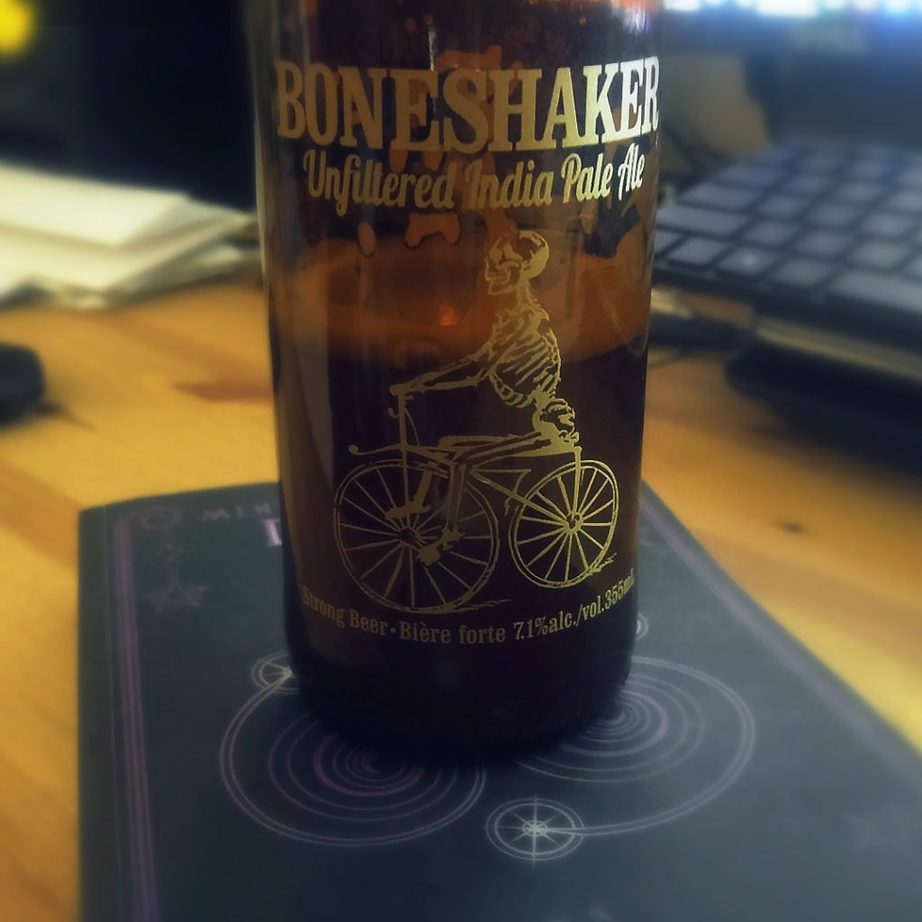 Trick or Treat? Boneshaker Unfiltered Indian Pale Ale - Unprocessed Thoughts Kon Lavery