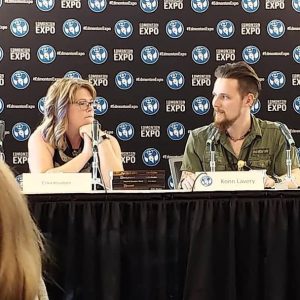 Erika Knudsen and Konn Lavery at the Edmonton Comic Expo