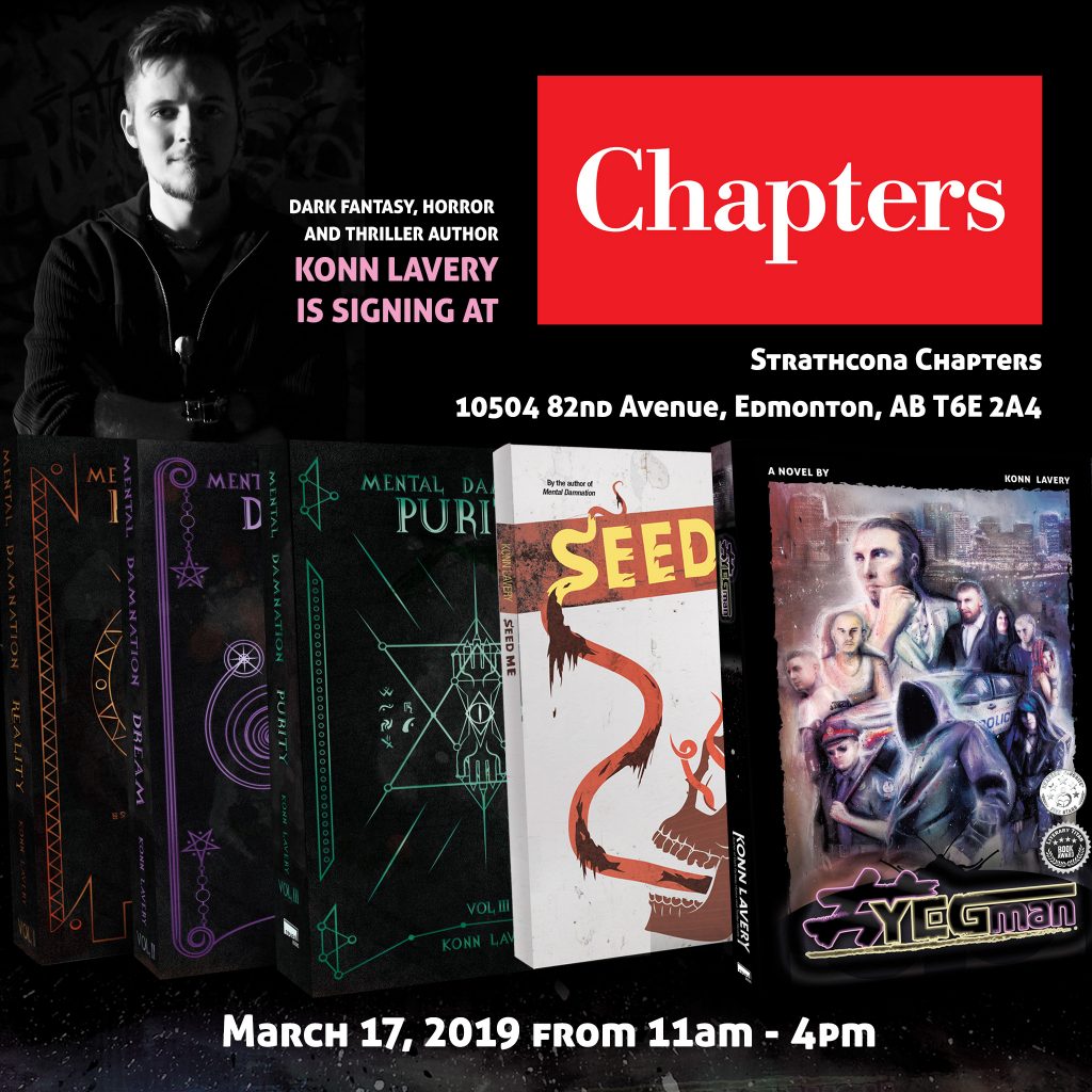 Konn Lavery Book Signing Strathcona Chapters March 2019
