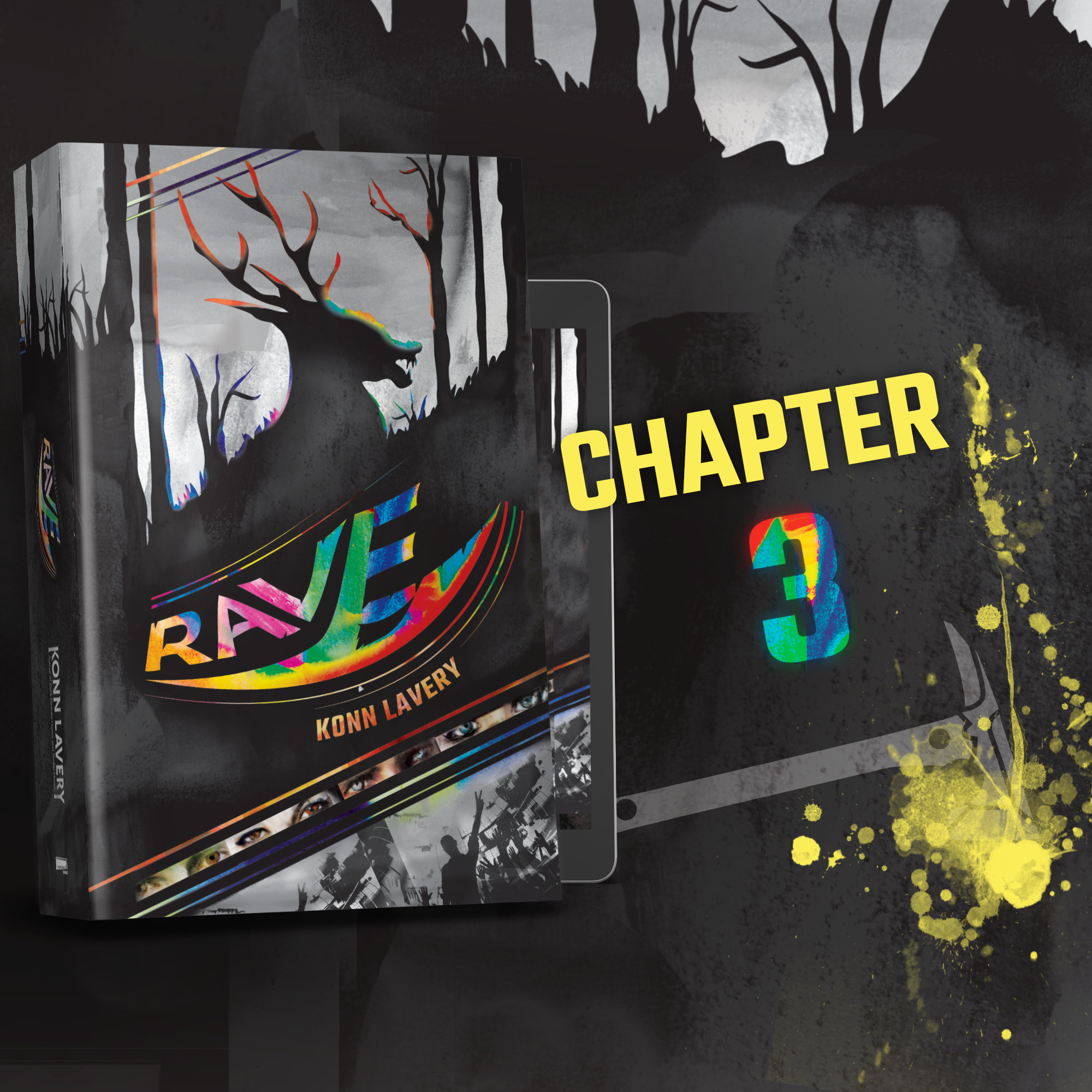 Rave Chapter 3 horror novel Konn Lavery